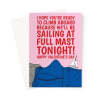 Naughty Valentine's Day Card For Her - Sailing At Full Mast - A5 Portrait - 1 Card