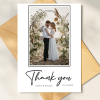 Personalised Photo Wedding Thank You Cards, Wedding Thank You Card Multipack, Modern Wedding Photo Thank You Card, Thank You With Envelopes - A6 - 4.1" x 5.8"