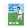 Funny Cricket Birthday Card - A5 Portrait - 1 Card