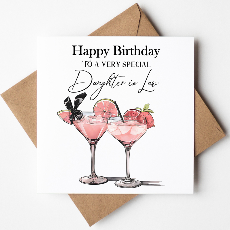 Happy Birthday daughter in law, daughter in law birthday card, happy birthday
