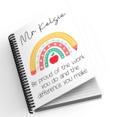 Personalised A5 Notebook - Be Proud of The Work You Do and The Difference You Make