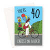 Funny 40th Birthday Card - Jesus Christ On A Bike - A5 Portrait - 1 Card