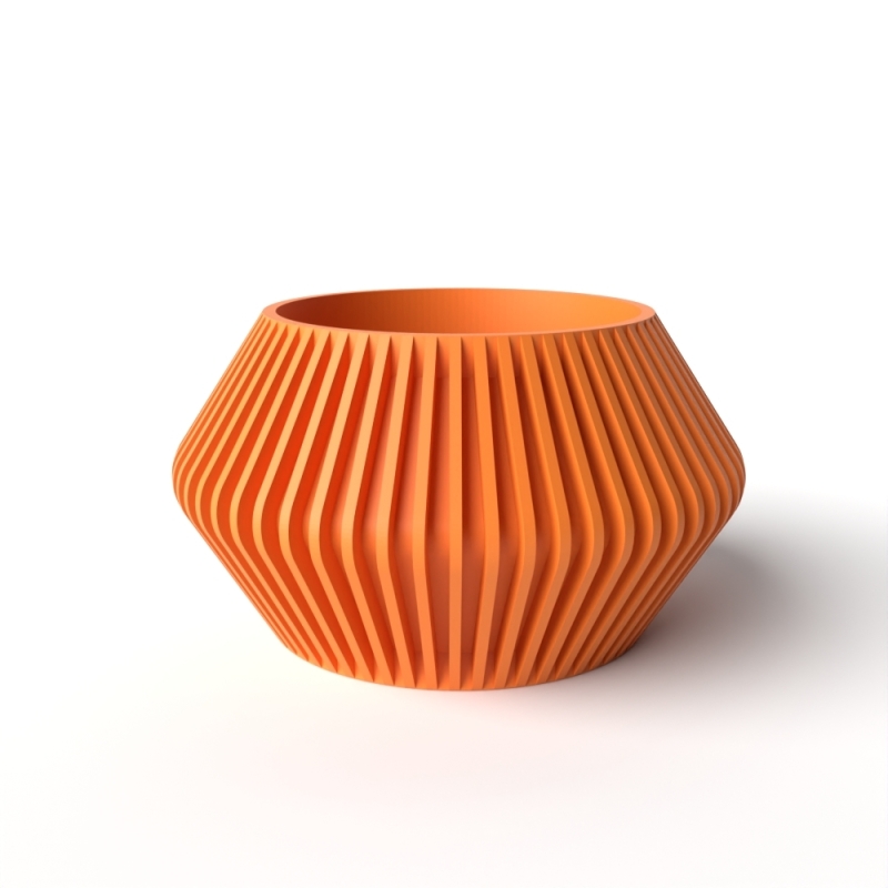 The Hendro Planter Pot with Drainage Tray & Stand Included - Matte Dark Green - 3"