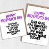 This card has knocked a few quid off your nursing home budget Funny, rude Mother's Day card for mum, mom, mother (Size A6/A5/A4/Square 6x6") - A6: Single card