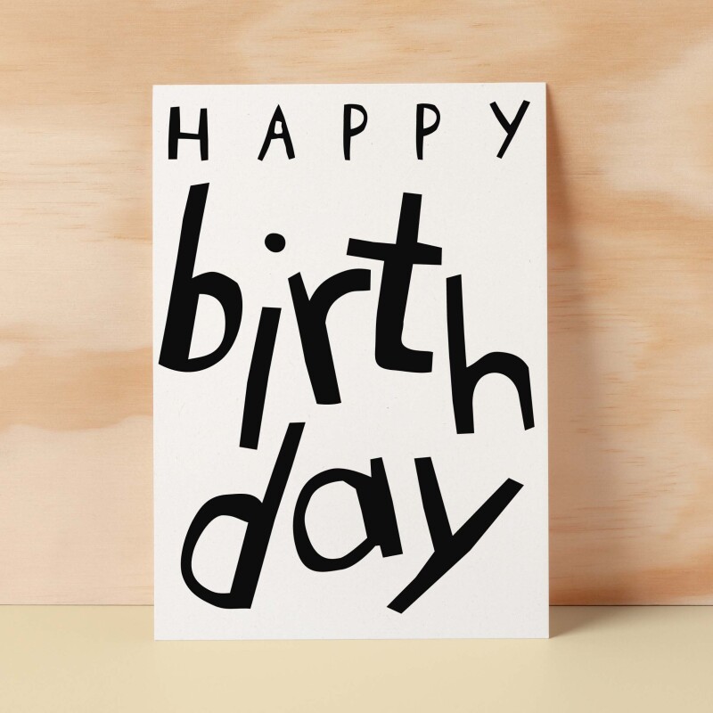 Birthday Card For Her Card For Friend Birthday Card For Him Card For Dad Birthday Card For Mum or Sister Birthday Card For Brother - Large (5x7) / Blank Message