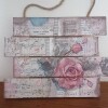 Roses Decorative Wooden Wall Hanging Plaque