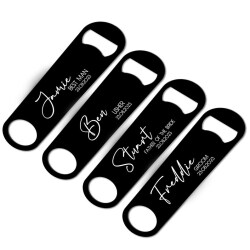 Groomsman - Best Man Bottle Openers - Wedding Gifts - Single Bar Blade