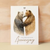 Anniversary Card For Wife Card for Anniversary Card For Husband Cute Bears Anniversary Card For Boyfriend or Girlfriend