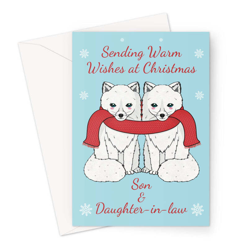 Son And Daughter In Law Christmas Card - A5 Portrait - 1 Card