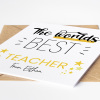 Teacher Card - The World's Best Teacher, Personalised