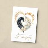 Anniversary Card For Couple Wedding Anniversary Card For Son and Daughter-In-Law Anniversary Card For Daughter and Son-In-Law Fox Love Heart