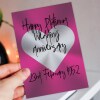 Personalised Platinum (70th/70 years) anniversary card: Personalised with date (Size A6/A5/A4/Square 6x6") - A6: Single card