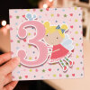 Fairy age 1st, 2nd, 3rd, 4th, 5th, 6th, 7th, 8th, 9th birthday card for children, girl, daughter, granddaughter (Size A6/A5/A4/Square 6x6") - A6: Single card