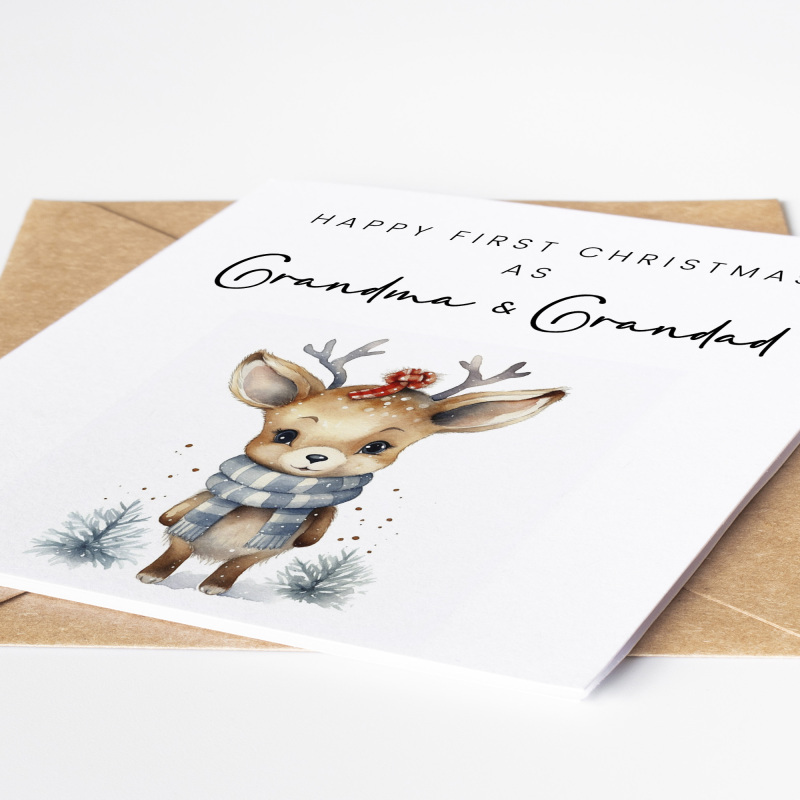 Christmas Card For Grandparents, Granny And Gramps, Nan And Grandad Christmas Card, Nanna and Papa Christmas Card, Christmas Grandparents