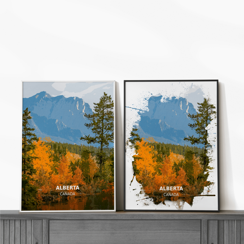 Alberta - Canada - Print - A4 - Standard - Print Only