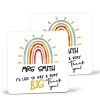 Personalised Thank You Coaster - Thank You Teacher Gift, Thank You For Being All Kinds Of Wonderful Rainbow Thank You Gift Thank You Coaster - set of 5 coasters