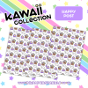 Kawaii Packaging Paper - White *New Designs* - Chubbicorn & Friends - A5