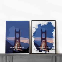 Golden Gate Bridge - San Francisco - Print - A4 - Standard - Print Only