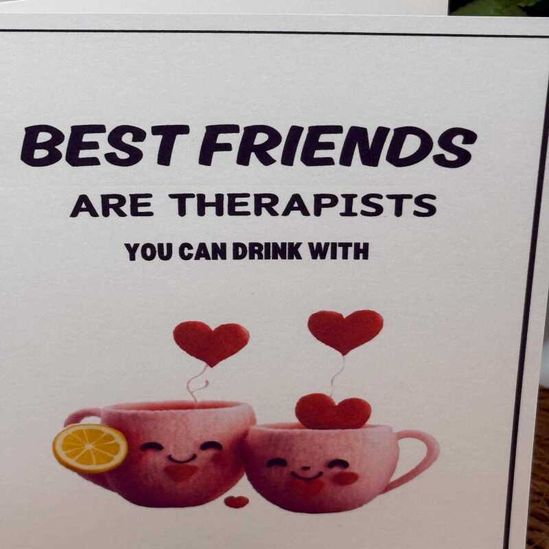 Handmade Best Friends Card