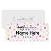 #hello my name is... Name Badge - Pastel Easter Eggs