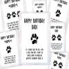 personalised birthday card from the dog, card from the 2 dogs, funny dog card, dad, mum, dad, brother, sister, any name, dog sitter, cute