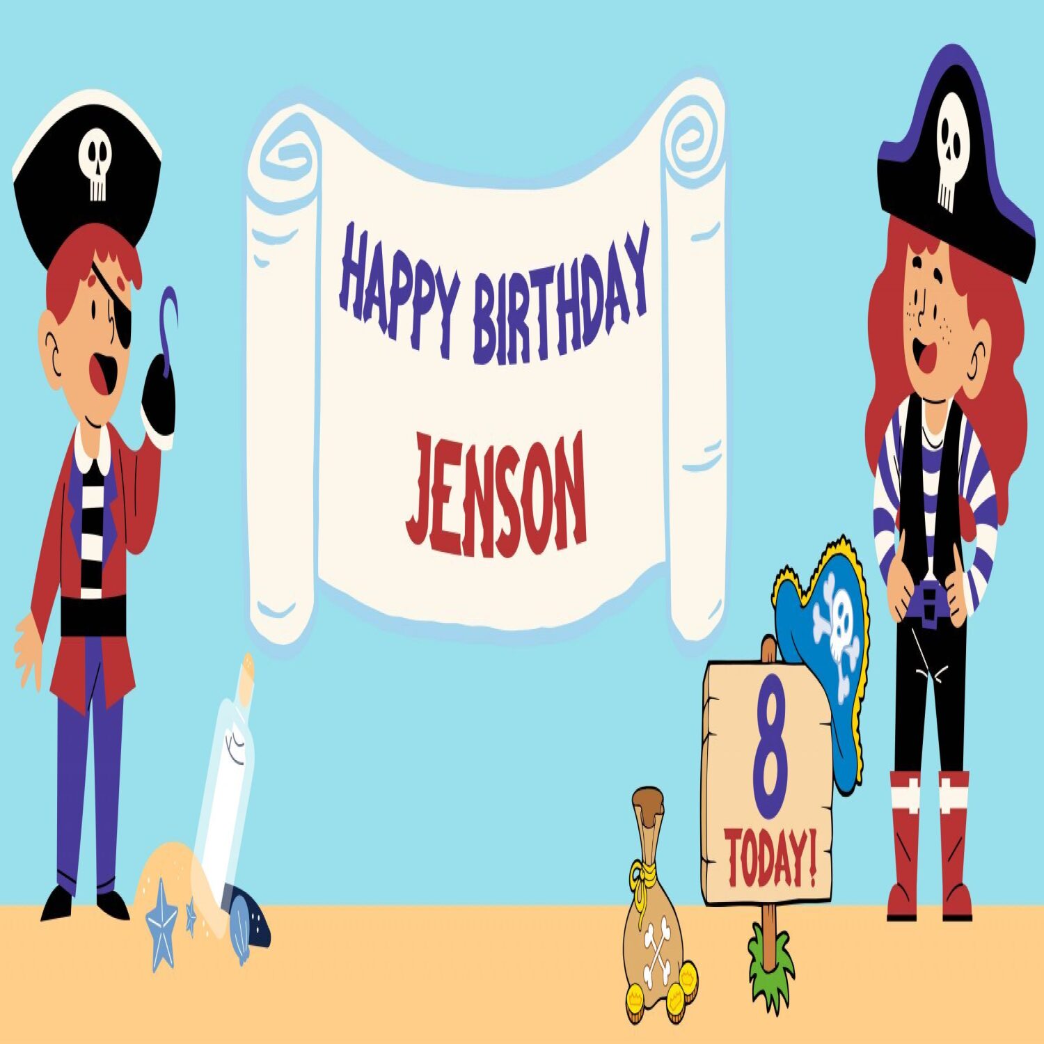 Pirate Birthday banner - 1