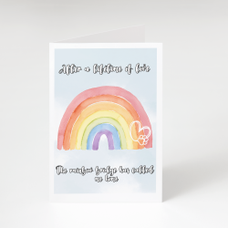Rainbow Bridge Pet Sympathy Card - A6 - 4.1" x 5.8"