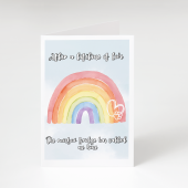 'After a Lifetime of Love' Rainbow Bridge Pet Sympathy Card