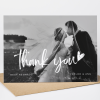 Personalised Photo Wedding Thank You Cards, Wedding Thank You Card Multipack, Modern Wedding Photo Thank You Card, Thank You With Envelopes - A6 - 4.1" x 5.8"