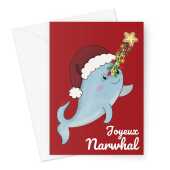 Festive Narwhal Christmas Card