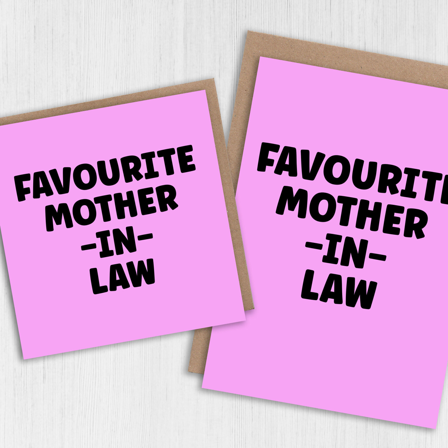 Funny favourite in laws birthday card for mother, father, son, daughter, brother or sister in law (Size A6/A5/A4/Square 6x6") - A6: Single card - Blue