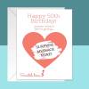 Happy 50th Birthday - Guess Where We're Going - Scratch and Reveal Customisable Card