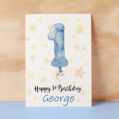 Customisable 1st Birthday Card For Boy Custom Name Card For Boy First Birthday Card For Baby Birthday Card for Baby Boy Custom 1st Birthday