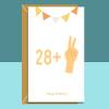 Funny 30th Birthday Card - Peace Sign Card For him or For Her