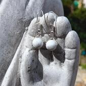 Howlite Earrings - Blessings