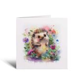 Notelet Card of a Hedgehog Any Occasion Card For Her or For Him Card For Birthday or Easter Card Thank You Card