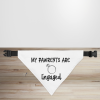 My Pawrents are Engaged Dog/Puppy Bandana - Small - 12x17cm (Strap: 25cm - 40cm)