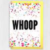 Congratulations, well done, new job, graduation card, colourful confetti-style, Congrats, Go you, Whoop (Size A6/A5/A4/Square 6x6") - A6: Single card - Congrats
