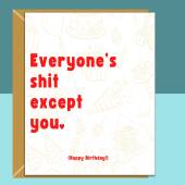 Funny Personalised Birthday Card - For Boyfriend, Girlfriend, Husband, Wife - Ideal Cheeky Rude Birthday Card