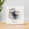 Anniversary Card For Wife Anniversary Card For Husband Boyfriend or Girlfriend Anniversary Card For Him or Her Otter Love - Square (5.5x5.5) / Blank Inside