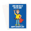 Funny Father's Day Card For Superhero DIY Dad - A5 Portrait - 1 Card