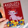 Axolotl Christmas presents, salamander, funny Holidays, festive, Xmas card for children, kids, child, niece (Size A6/A5/A4/Square 6x6") - A6: Single card