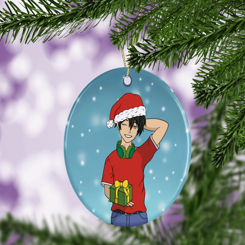 Anime Boy Bauble - Christmas Tree Decoration - Default Title