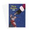 Merry Christmas Card For Son - Blue Heeler Dog - A5 Greeting Card - A5 Portrait - 1 Card