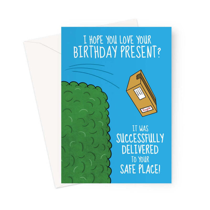 Evri Lost Parcel - Funny Birthday Card - A5 Portrait - 1 Card