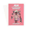 Superhero Mum Birthday Card - A5 Portrait - 1 Card