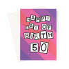 Birthday Card For A Woman's 50th - A5 Portrait - 1 Card