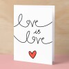 Anniversary or Valentine's Card for Her Anniversary Card for Wife Valentines Day Card For Husband Boyfriend or Girlfriend Love is Love - Small (4x6) / Blank Message