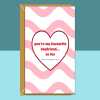 Boyfriend Valentines Card - Personalised - Cute, cheeky Valentine's Card for your BF - can be customised inside - Blank inside - Regular - Matte