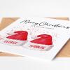 Couple Christmas Card, Personalised Special Couple Christmas Card, Santa Hats, Special Couple, Couple Card, Personalised Names, Christmas